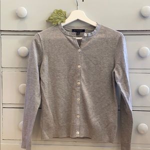 Brooks bros gray cardigan